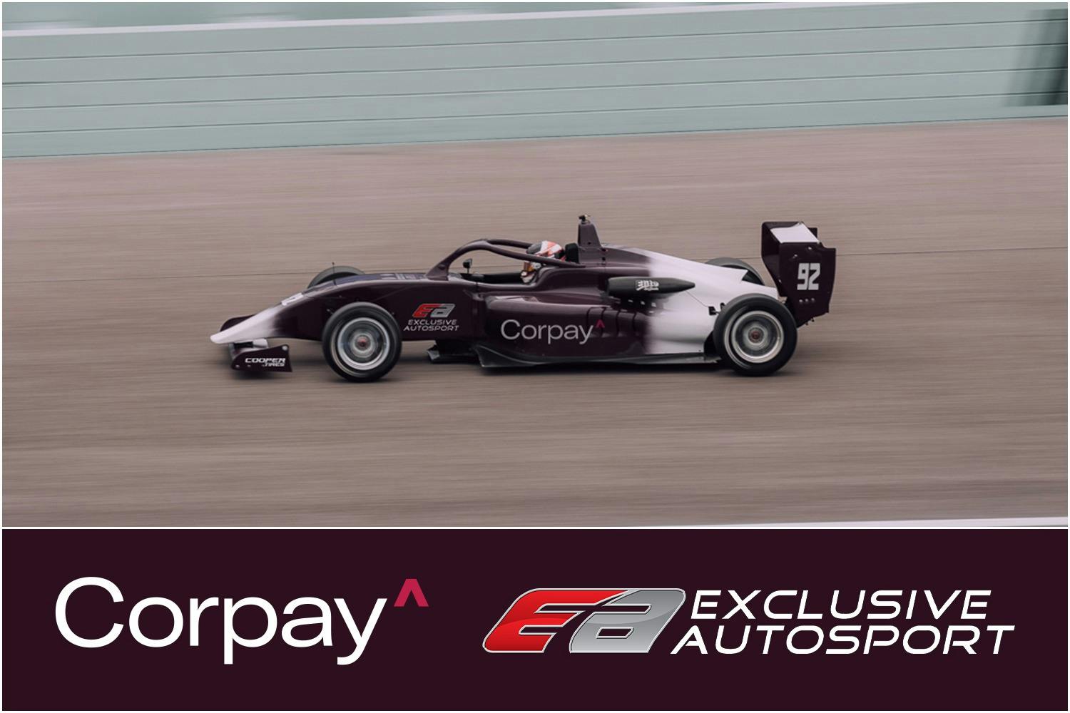 Corpay Cross-Border Solutions will expand its sponsorship with Exclusive Autosport for the 2022 season (Photo: Corbin Taylor)